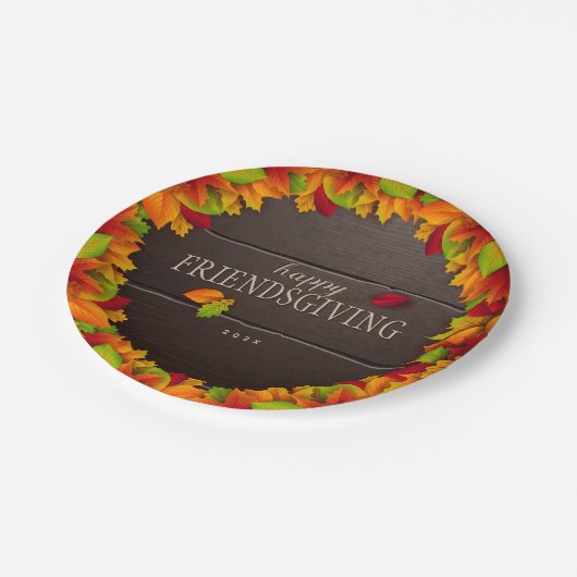 ハッピーフレンドリーパーソナライズされた紙プレート ペーパープレート (アングル)