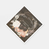 ハッピーフレンドリー素朴秋パンプキンフローラ スタンダードランチョンナプキン (角)