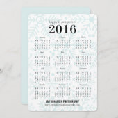 ハッピーフレーク・カレンダー・ビジネス・ホリディカード シーズンカード (正面/裏面)