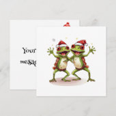 ハッピーフロッギークリスマスホリデーカード シーズンカード (正面/裏面)