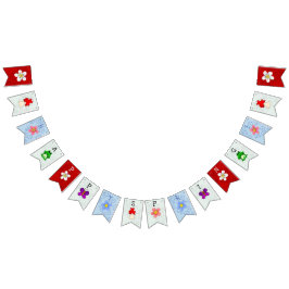 ハッピーフロッグイン春パーソナライズされたDECOR バンティングフラッグ