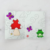 ハッピーフロッグイン春誕生日 カード (内部)