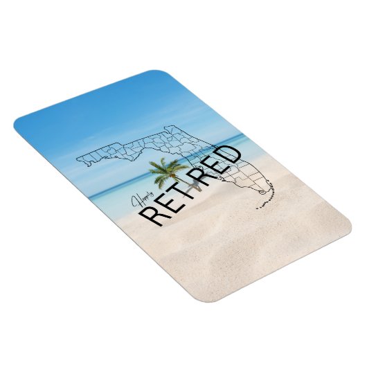 ハッピーフロリ退職したダトロピカルビーチ&パームツリー マグネット (右側)