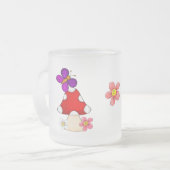 ハッピーフロージイン春 フロストグラスマグカップ (正面左)