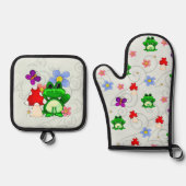 ハッピーフロージイン春 鍋つかみ&鍋敷きセット (正面)