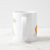 ハッピーフーズデザイン-かわいい秋の食べ物 ジャンボコーヒーマグカップ (裏面)