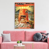 ハッピーフーリガンライトハウスアンドジョナ遊 キャンバスプリント (インサイチュ (リビング))