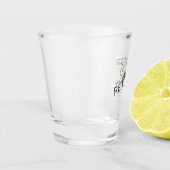 ハッピーフ退職したロリダマップとトロピカルパーム ショットグラス (左)