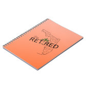 ハッピーフ退職したロリダマップとトロピカルパーム ノートブック (左側)