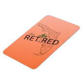 ハッピーフ退職したロリダマップとトロピカルパーム マグネット (左側)