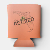 ハッピーフ退職したロリダマップとトロピカルパーム 缶クーラー (裏面)