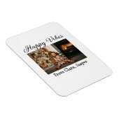 ハッピーブキッズファミリークリスマスフォト招待状 マグネット (右側)