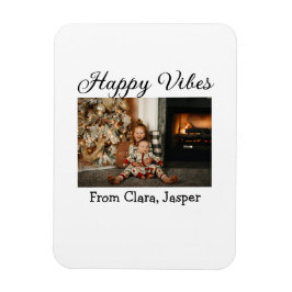 ハッピーブキッズファミリークリスマスフォト招待状 マグネット