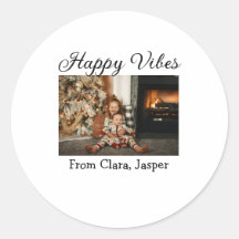 ハッピーブキッズファミリークリスマスフォト招待状