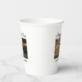 ハッピーブキッズファミリークリスマスフォト招待状 紙コップ (右)