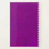 ハッピーブスタイポグラフィかわいい笑顔ユニコーン プランナー手帳 (裏面)