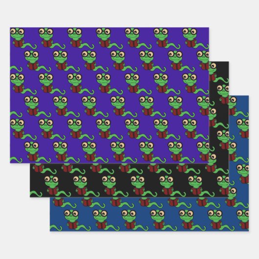 ハッピーブックウォームコレクション ラッピングペーパーシート (セット)