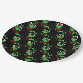 ハッピーブックウォームブラック ペーパープレート