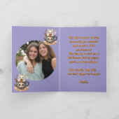 ハッピーブデイかわいい幽霊フォトハロウィンカード カード (内部)