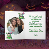 ハッピーブデイかわいい幽霊フォトハロウィンカード カード