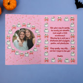 ハッピーブデイかわいい幽霊フォトハロウィンカード カード