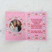 ハッピーブデイかわいい幽霊フォトハロウィンカード カード (内部)