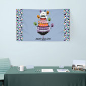 ハッピーブデイ幽霊お祝い 横断幕 (トレードショー)