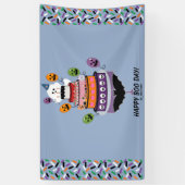 ハッピーブデイ幽霊お祝い 横断幕 (縦)