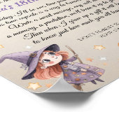 ハッピーブハロウィーンタイムカプセルメッセージカード ポスター (角)