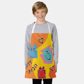 ハッピーブライトアート エプロン (着用した状態)