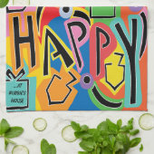 ハッピーブライトアート キッチンタオル (折り畳み)