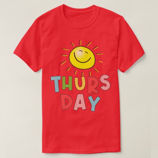 ハッピーブライトサニー木曜日 Tシャツ (デザイン正面)