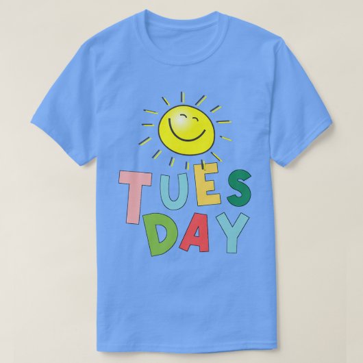 ハッピーブライトサニー火曜日 Tシャツ (デザイン正面)