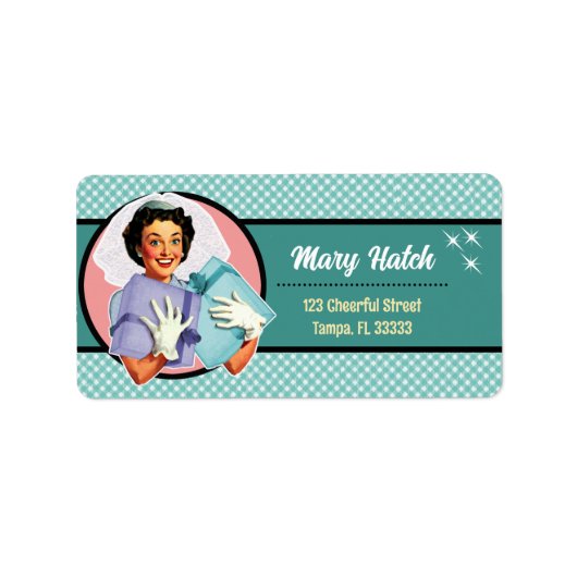 ハッピーブライド住所 シール (正面)