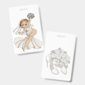 ハッピーブライド03 バッジ (正面＆裏面)