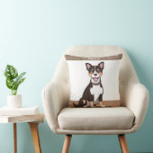 ハッピーブラウンの子犬 クッション (椅子)