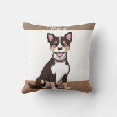 ハッピーブラウンの子犬 クッション (裏面)