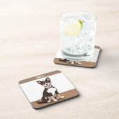 ハッピーブラウンの子犬 コースター (右側)