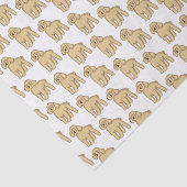 ハッピーブラウンプードル漫画イラストレーション 薄葉紙 (詳細)