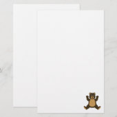 ハッピーブラウンベア 便箋 (正面/裏面)