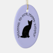 ハッピーブラックキャット2ぶら下がったズキッチンオーナメント セラミックオーナメント (右)