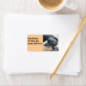 ハッピーブラックコッカースパニエル犬 ラベル (インサイチュ)