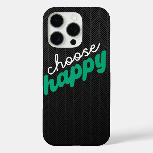 ハッピーブラックパターモダンンiPhoneケースを選択 Case-Mate iPhoneケース (裏面)