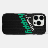 ハッピーブラックパターモダンンiPhoneケースを選択 Case-Mate iPhoneケース (裏面 (横))