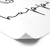 ハッピーブラックフォント ポスター (角)