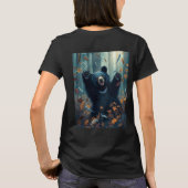 ハッピーブラックベアトス離れス Tシャツ (裏面)