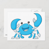 ハッピーブルーカニ ポストカード (正面/裏面)