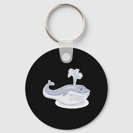 ハッピーブルークジラ キーホルダー (正面)