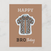 ハッピーブルーデイ誕生日カード ポストカード (正面)