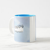ハッピーブルーマグ ツートーンマグカップ (正面左)